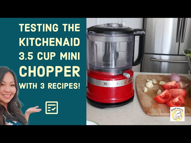 Kitchen Aid Mini Food Processor First Time Review 3.5 cup