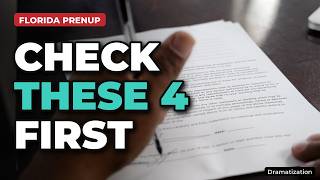 What should I check before signing a prenup in Florida