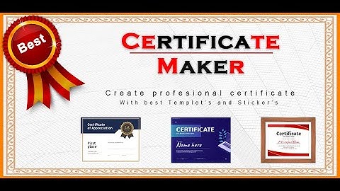 Free Certificate Maker – Create Certificate Design