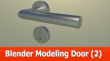 Blender modeling door tutorial : Keyhole plate (Part 2)