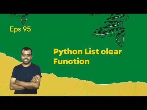 Python List clear Function #95 #lingarajtechhub