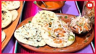 PUPUSAS DE ESPINACA CON QUESO Y DE FRIJOLES CON QUESO | GORDITAS SELLADAS