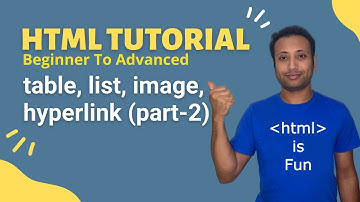 HSC ICT | html bangla tutorial 41 : table, list, image, hyperlink (part-2)