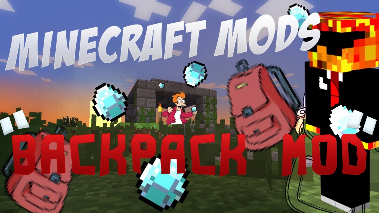 MINECRAFT MODS! #05 - Backpack MOD xD - YouTube
