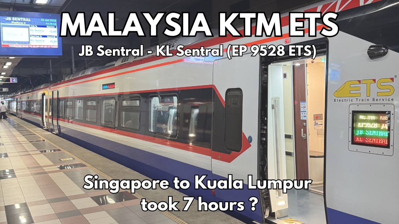Сингапур – Куала-Лумпур на поезде | KTM ETS Business Class JB Sentral–KL Sentral (Полный обзор)