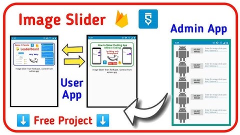 How to make Image Slider with Admin App & Click to open link Feature by using Sketchware & Firebase