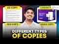 Types of Copy and What To Use For Your Business | Copywriting Course