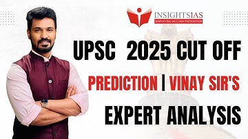 🚨 [UPSC CSE Prelims 2025 – Cut-Off Analysis by Vinay Sir] 🚨