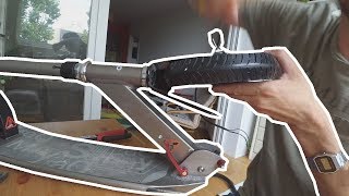 In this series of videos, i convert an oxelo town 5 xl scooter using a
diy kit and cordless batteries. the brushless hub motor is 8 inches
(200mm), 36v 2...