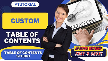 ✨ AI Book Generator: Custom Table of Contents Creation for Your Unique Book