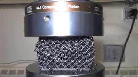 3d printed Lattice hydraulic press test