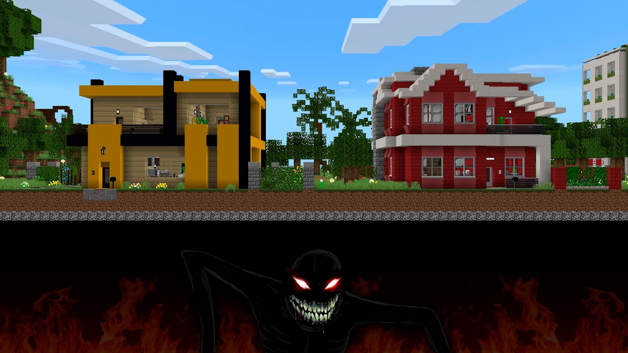 ¿QUÉ HAY DEBAJO DE LA CIUDAD DE PLATANOVILLA EN MINECRAFT? 😱