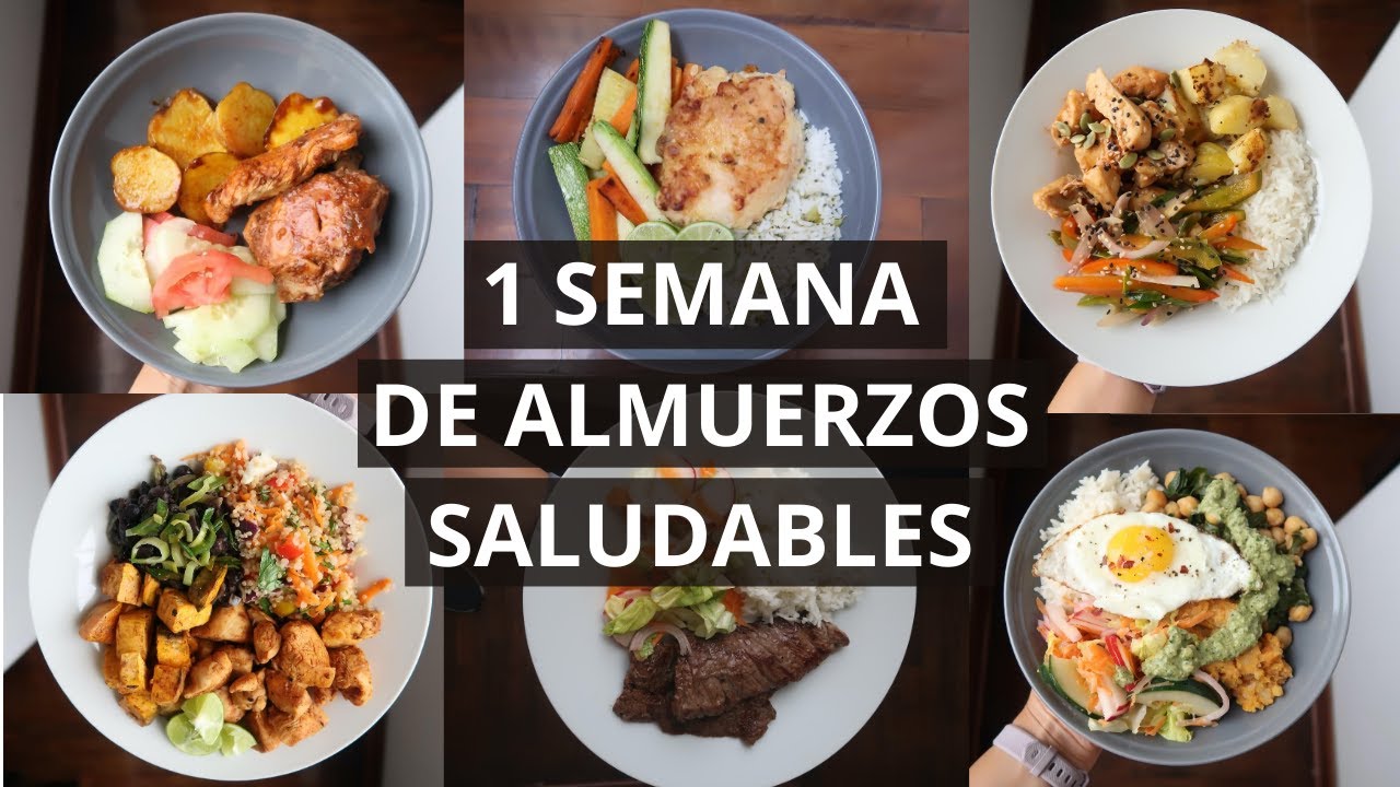 UNA SEMANA DE ALMUERZOS SALUDABLES | Michela Perleche - YouTube