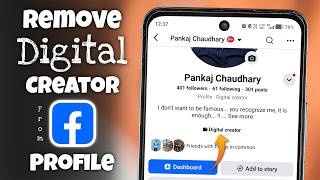 How to Remove Digital Creator from Facebook Profile | Facebook se Digital Creator Kaise Hataye