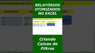 COMO MONTAR APRESENTAÇÕES NO EXCEL #shorts #excel