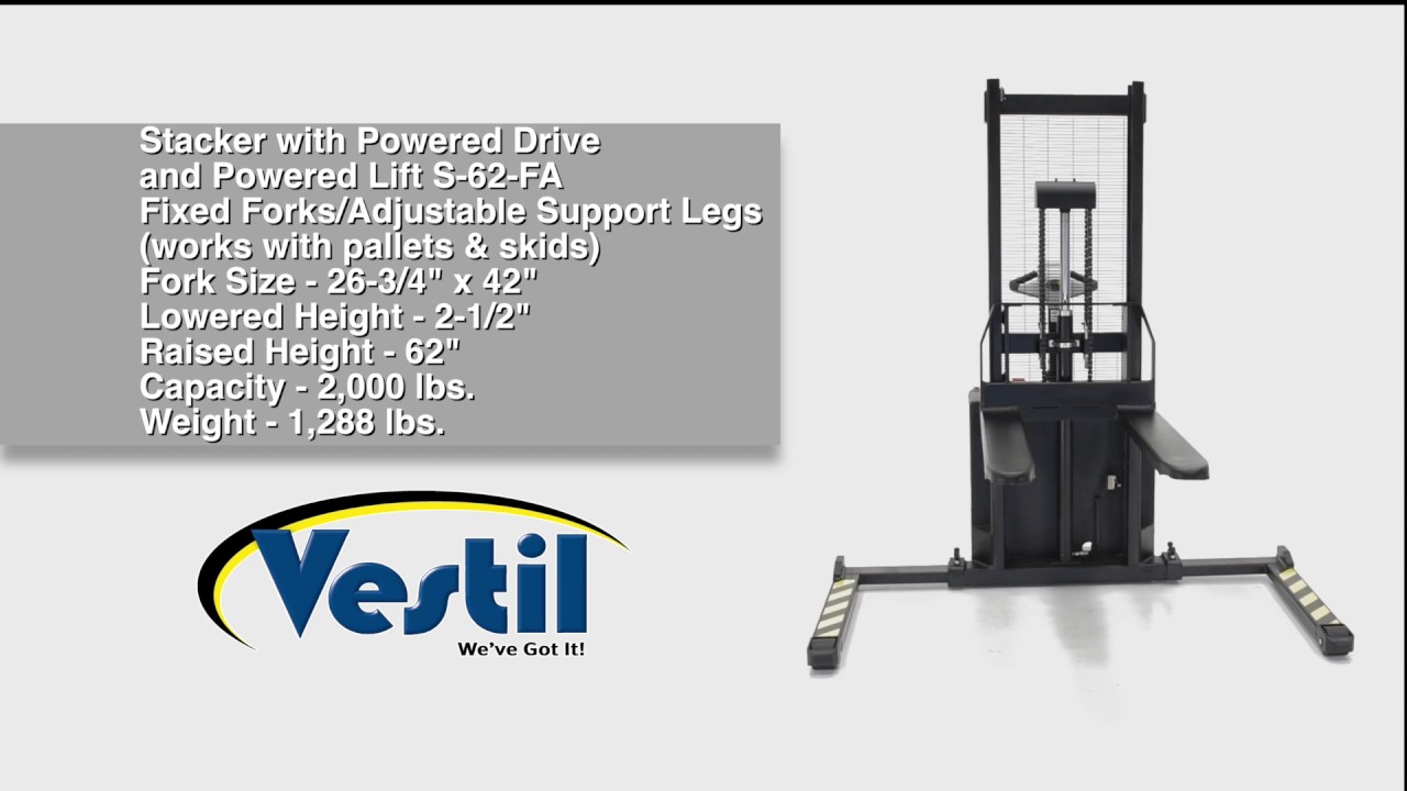 S Stackers with Powered Drive and Powered Lift