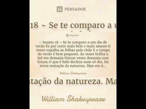 Soneto 18, william shakespeare
