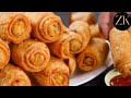 CRISPY POTATO ROLL SAMOSA | ALOO CRISPY SAMOSA |  EASY POTATO SNACKS recipe by zaini's kitchen