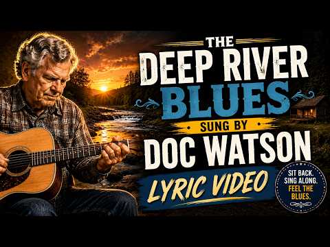 Deep River Blues | Classic Doc Watson Lyrics Video