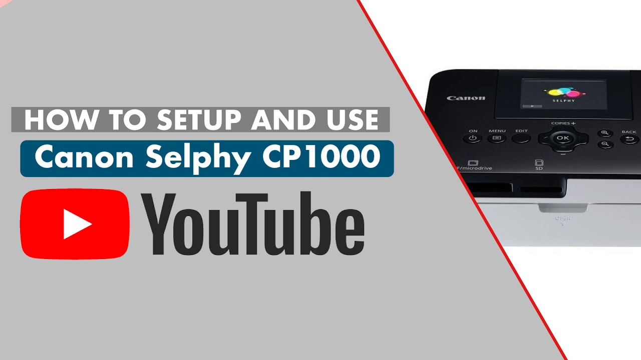 How to install and print with Canon selphy cp1000 printer 