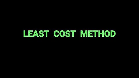 12th B.M - chapter 10 - Least cost Method