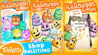 Halloween Kürbisse Ausmalen Vorlagen Ausdrucken TobiLotta Basteln mit Kindern Halloween Vorlagen