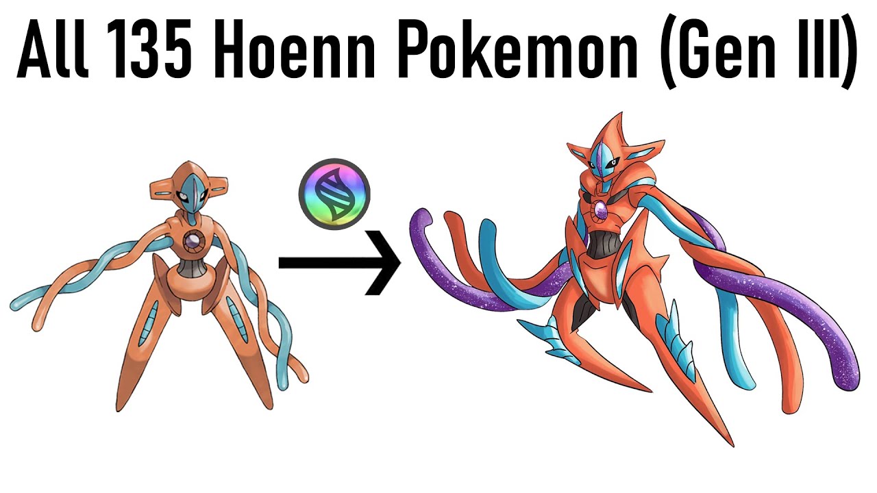 Hoenn Pokedex  All 135 Gen 3 Hoenn Pokemon 