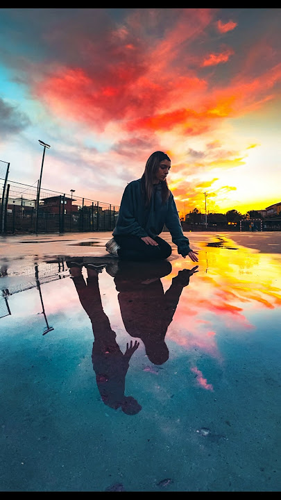 Panorama reflection idea ✨📱shot with @xiaomi  #Xiaomi13Pro #sunset #photography