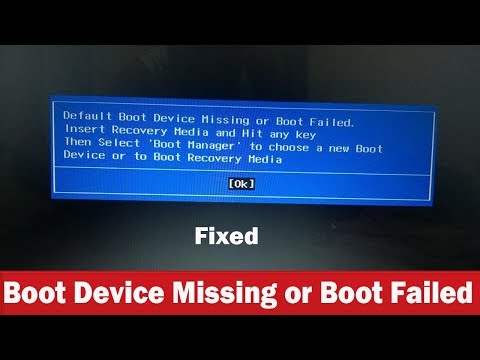 Boot failure - Bios fix