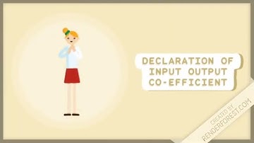 Declaration of Input Output Co efficient under New VAT Rule 2016