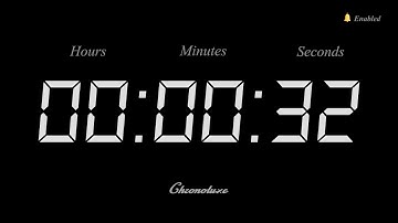 32-Second Timer | Clean and Sleek Countdown