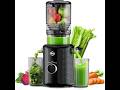 Cold Press Juicer Machine, 5-Inch Wide Chute Masticating Juicer, 1.2L Slow Juicer for Whole Fruits