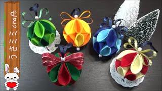 （100均）クリスマスの飾り　フェルト生地で可愛いボール飾りの作り方【DIY】Christmas decorations　Cute ball with felt fabric