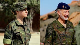 Future Queen Princess Leonor Look Like His Father In Military Uniform | King Felipe | Queen Letizia