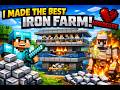 I MAKE THE FASTEST!! IRON FARM IN MY MINECRAFT HARDCODR!!! #minecraft  #video