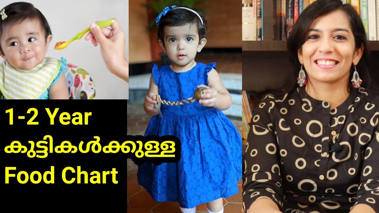 1 - 2 Year Baby Food Chart in Malayalam | 1 year baby food ...