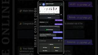 How to make 1$ Daily | Ethereum Telegram Bot Earning | Instant Withdraw | Crypto earn Shorts | SOJ