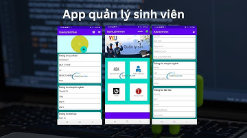 Ứng dụng thêm xóa sửa sinh viên - Android Studio