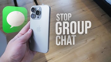 How Do You Stop a Group Text on iPhone (tutorial)