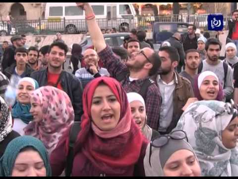 استمرار اعتصام طلبة الجامعة الأردنية وسط غياب أية بوادر للتسوية 12 3 2016