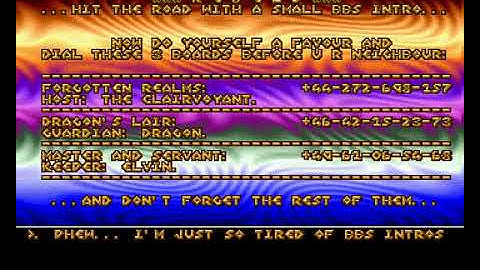 Rebels - Small BBS Intro Amiga Intro