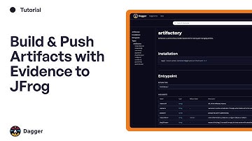Build & Push Artifacts with Evidence to JFrog