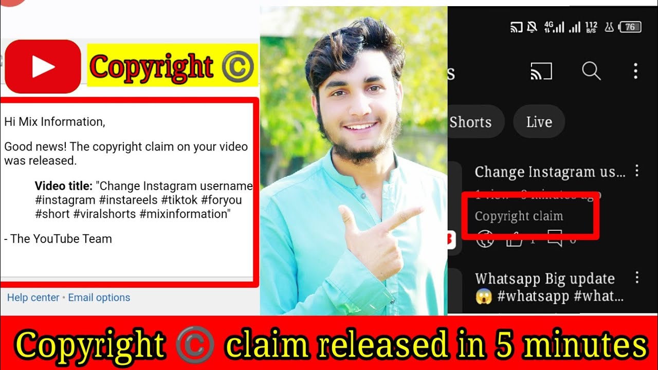 How to remove copyright claim in 5 minutes?copyright claim released 