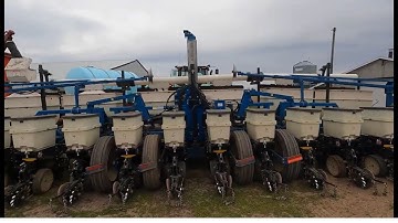 Planting the corn test plot and starting to plant soybeans
