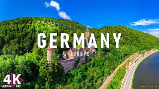 FLYING OVER GERMANY (4K UHD) Amazing Beautiful Nature Scenery & Relaxing Music | 4K Video Ultra HD