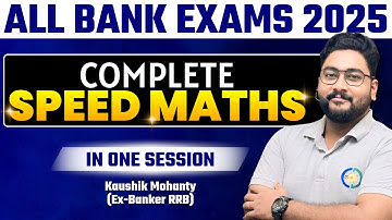🔥 Complete Speed Maths For All Bank Exams 2025 | Simplification | Number Series | Quadratic Equation