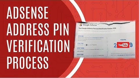 How To Verify ADSENSE Address PIN 2019 (Address Verification Process)