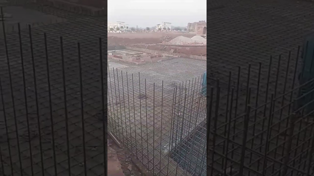 Inspection of Footing steel work, Bahria Enclave Islamabad