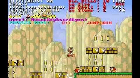 NEAT Mario AI on 5 levels of difficulty 0