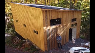 2x4 GARAGE BUILD TIMELAPSE - 3 MONTHS IN 45 MINUTES